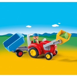 Tractor cu remorca, Playmobil